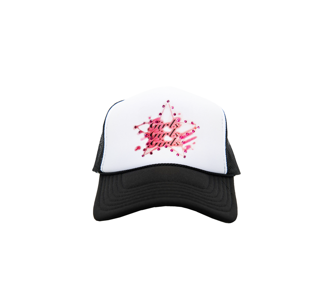 Girls! Girls! Girls! Rhinestone Trucker Hat